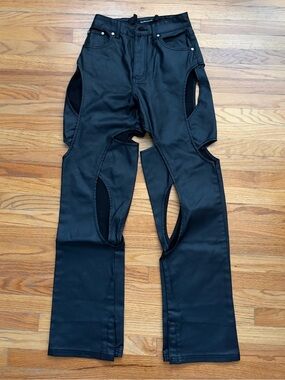 Maniere De Voir Boyfriend Cut Out Jeans